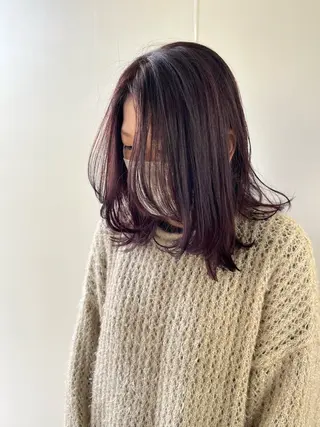 ミディアム 松本 茜のヘアスタイル