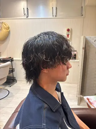 ショート パーマ CROWN   hair lounge所属・CROWN 渡邉直弥のヘアスタイル