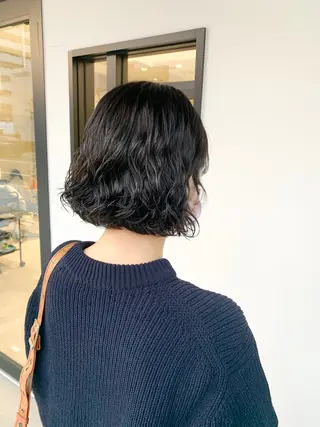ショート カラー パーマ ショートヘア/ボブ/ 中川ゆみかのヘアスタイル
