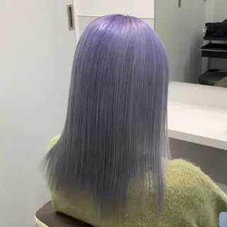 ミディアム カラー サロウィン(SALOWIN)原宿iori店所属・れい🫧 ハイトーン特化のヘアスタイル