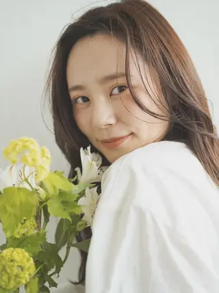 ロング 柳下 涼のヘアスタイル