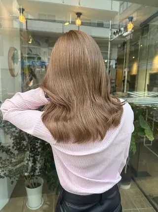 セミロング 渋谷 ミモザワークス タニグチヨシユキのヘアスタイル