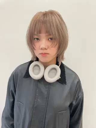 ミディアム カラー パーマ ヘアアレンジ メンズ tatsumi/ボブ ウルフ/レイヤーのヘアスタイル