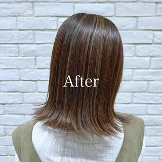 ミディアム カラー レディースヘア💫 加藤たいが🐯のヘアスタイル