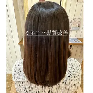 ミディアム 髪質改善/艶髪/ 透明感カラー/サラのヘアスタイル