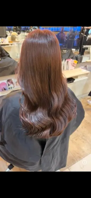 セミロング カラー 塩谷黎✨ブリーチ無W カラーメンズパーマ✨のヘアスタイル