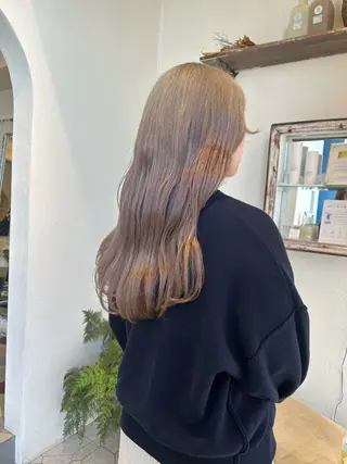 ロング 柳川沙羅 🌿透明感カラーのヘアスタイル