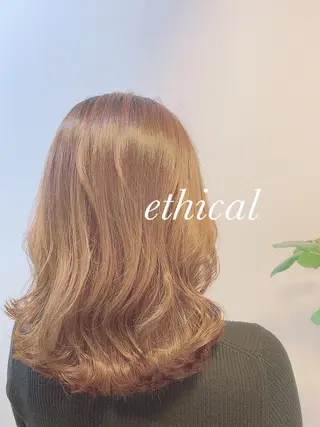 セミロング カラー 【エシカル】 HOSOMIのヘアスタイル