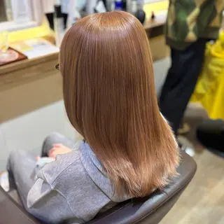 セミロング 🎀ハイトーン/ 艶カラー/夕月🎀のヘアスタイル