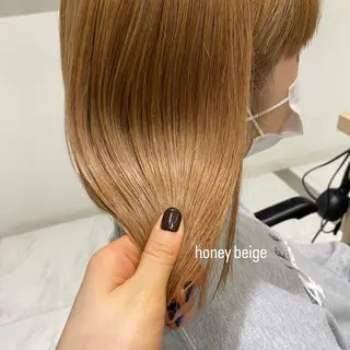 ミディアム カラー 艶感/ナチュラル 🌿マアヤのヘアスタイル