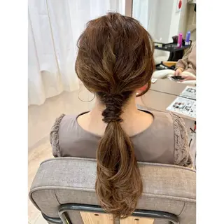 ヘアアレンジ 🐈⬛momo🐾 ダブルカラーのヘアスタイル