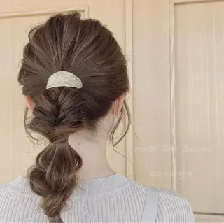 ロング カラー ヘアアレンジ ece.所属・篠原 詩菜のヘアスタイル