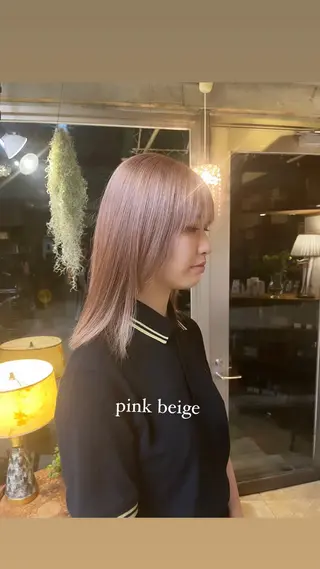 ミディアム カラー 🌱ぱっつとボブカ ット🌱/Ryotaのヘアスタイル