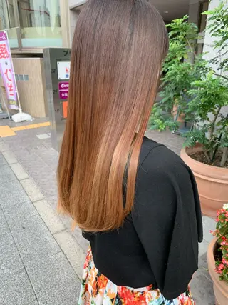 セミロング カラー 髪質改善美容室Lust所属・美容室Lust💚 嶋崎 鷹のヘアスタイル