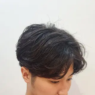 パーマ メンズ little×salt所属・透明感カラー✨️ 渋谷/ナカムラのヘアスタイル