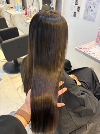 ロング RU10©️所属・透明感カラー/大阪 Rieのヘアスタイル