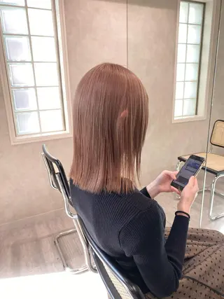 ミディアム カラー ダブルカラー ブリーチ/kaitoのヘアスタイル