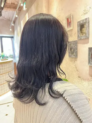 セミロング 川井麻由🎀アイドル 量産🎀ピンクカラーのヘアスタイル