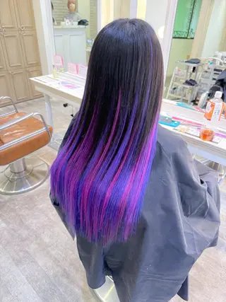 ロング 横浜🍒カット エクステ/RIEのヘアスタイル