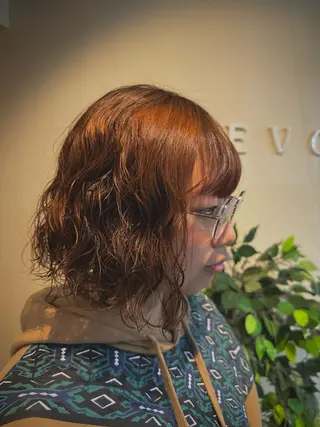 ショート カラー パーマ KAKERU/ボブ/ ショート/パーマ🌱のヘアスタイル