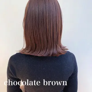 ミディアム カラー 🌱小顔ヘア/ボブ ミディアム/双葉🌱のヘアスタイル