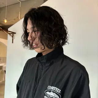 パーマ ショート mirai/ブリーチ ダブルカラーのヘアスタイル