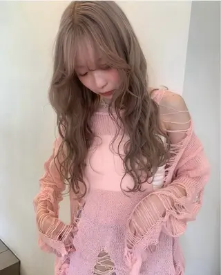 ロング カラー yuumi／透明感 クリーミーカラー♪のヘアスタイル