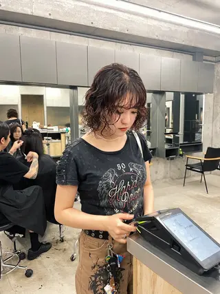 パーマ 佐伯 和佳のヘアスタイル