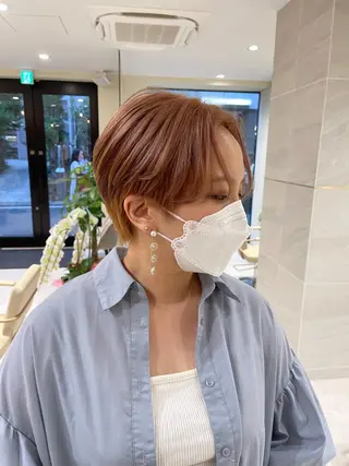 ショート AUBE HAIR sereine　オーブヘアー　セレーヌ所属・💐くびれヘア/艶髪 山根　禎章のヘアスタイル