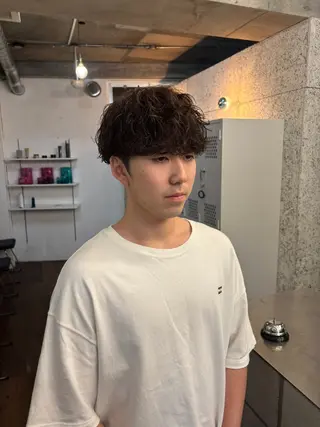 ショート パーマ メンズ fifth 庄子愛彩のヘアスタイル