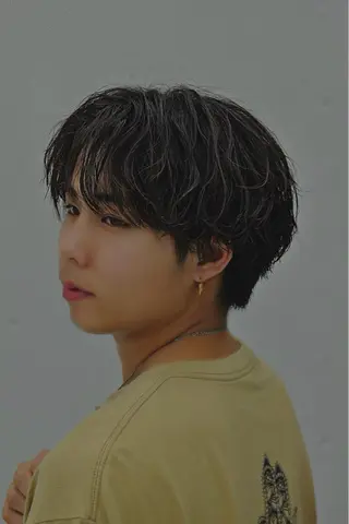 ミディアム パーマ メンズ 湘南のパーマ職人 🔥清水琉葵🔥のヘアスタイル