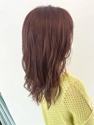 セミロング カラー ヘアアレンジ shigeru cut club 神田久志本店＆lag所属・田島 仁美のヘアスタイル