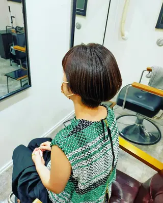 ショート キッズ SUN GLOW サングロウ所属・水素トリートメント/ 髪質改善/ナカノメのヘアスタイル