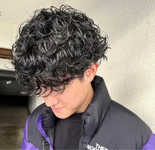 パーマ メンズ 猪原 海斗メンズパーマのヘアスタイル