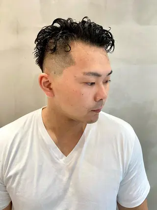 ショート パーマ メンズ FM【エフエム】HAVANA所属・💈圧倒的メンズ特化 明大前美容師💈のヘアスタイル