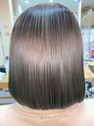 ミディアム カラー パーマ 髪質改善/縮毛矯正 /ブリーチ矯正/岡部のヘアスタイル