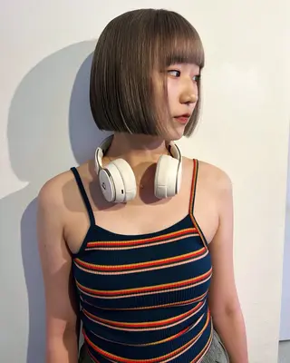 カラー ボブ/透明感カラー Fukaのヘアスタイル