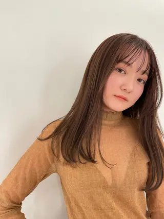 セミロング カラー ボブ特化/似合わせ カラー【mirai】のヘアスタイル