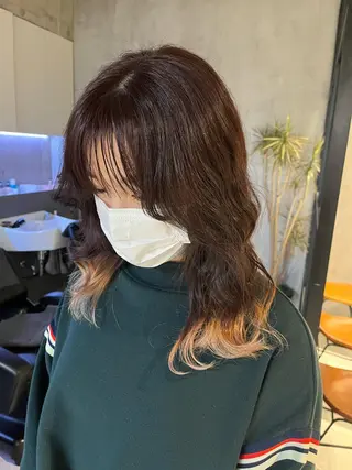 カラー ボブ/ミディ/ロング 特化/芳野りんかのヘアスタイル