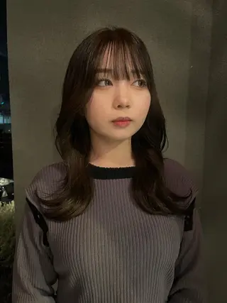 セミロング カラー 透明カラー/レイヤー misaki °*のヘアスタイル