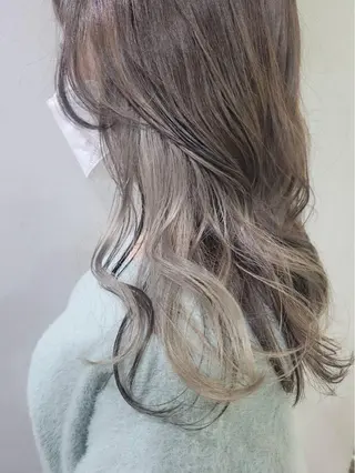 ロング カラー 舟橋 りんかのヘアスタイル