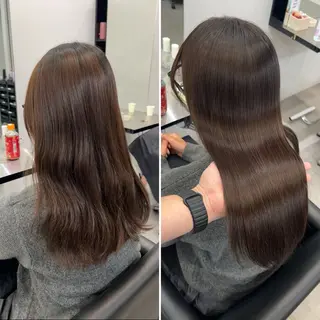 ロング 【髪質改善】縮毛矯正 /core梅田/西尾のヘアスタイル