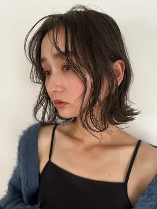 ショート カラー パーマ ヘアアレンジ メンズ 暗髪透明感カラー/ インナー/小島良太のヘアスタイル
