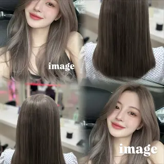 ロング カラー 🤍韓国大人っぽ ベージュMAI🤍のヘアスタイル