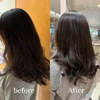 ロング 韓国風ヘア🐰 長谷川のヘアスタイル