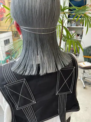 ミディアム カラー ill.所属・ill［イル］大須 ダブルカラー髪質改善のヘアスタイル