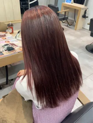 ロング カラー 透明感カラー×ヘア アレンジ🪽しおりのヘアスタイル