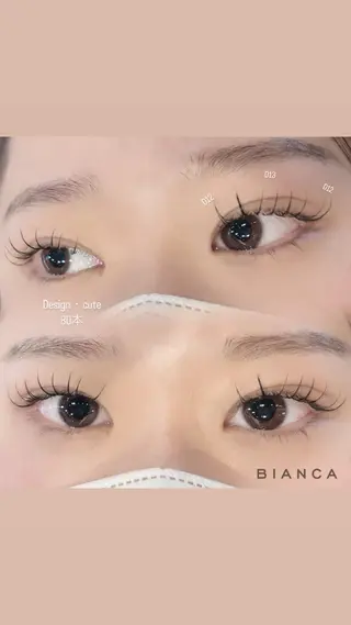 マツエク・マツパ Bianca 錦糸町Saitoのマツエク・マツパデザイン