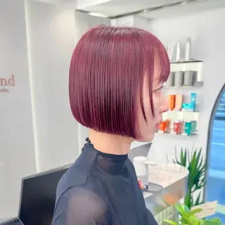 ショート ボブ韓国風レイヤー 錦糸町/畠中ケントのヘアスタイル