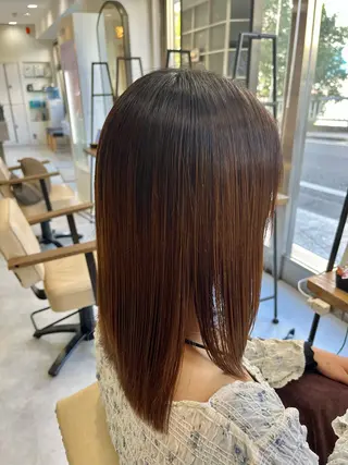 ロング 縮毛矯正/髪質改善 斉藤春のヘアスタイル